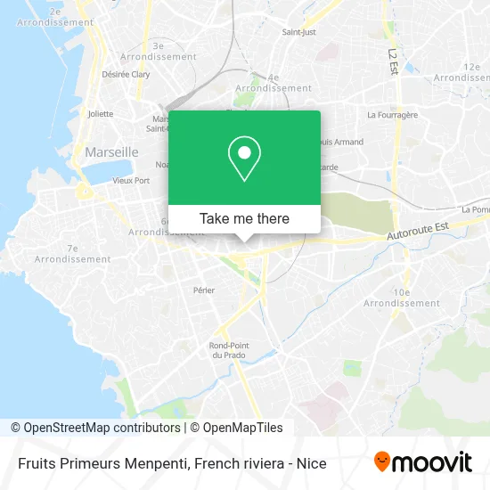 Fruits Primeurs Menpenti map