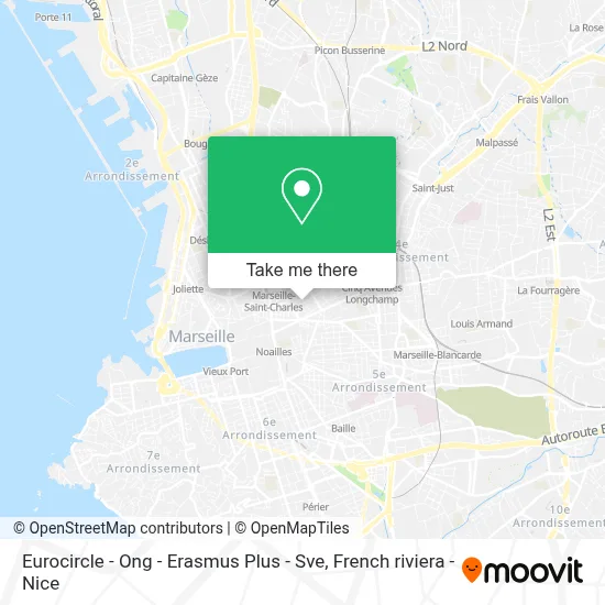 Eurocircle - Ong - Erasmus Plus - Sve map