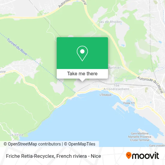 Friche Retia-Recyclex map