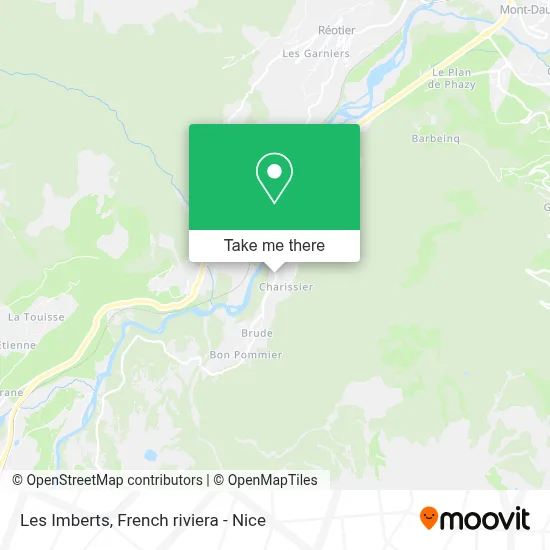 Les Imberts map