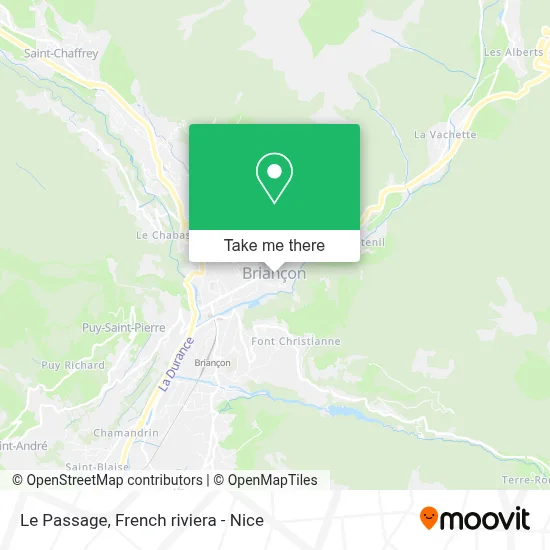 Le Passage map