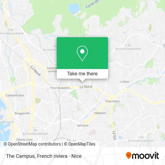 Le Campus map
