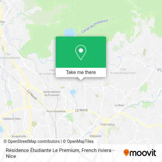 Résidence Étudiante Le Premium map