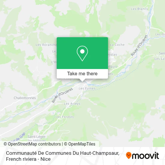 Communauté De Communes Du Haut-Champsaur map