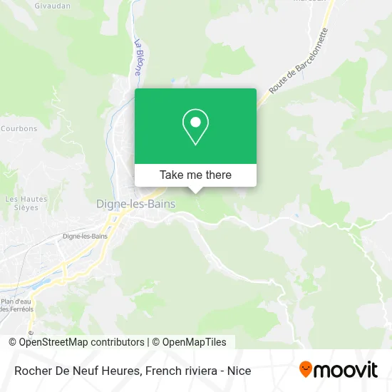 Rocher De Neuf Heures map