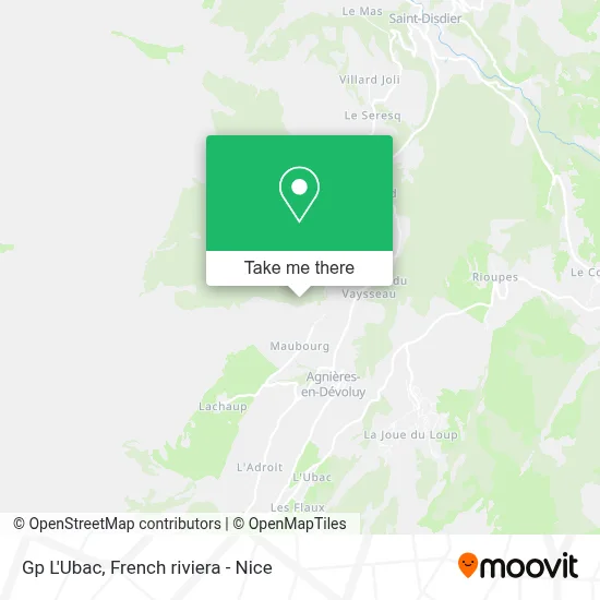 Gp L'Ubac map