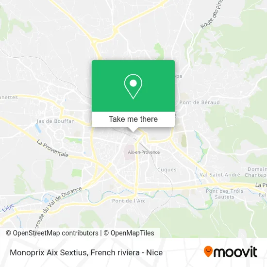 Monoprix Aix Sextius map