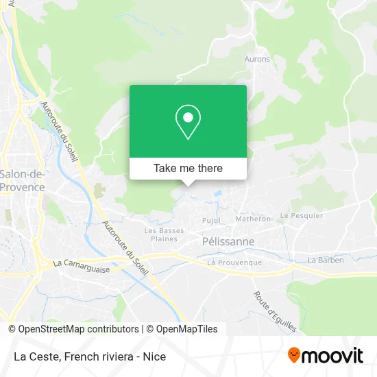 La Ceste map