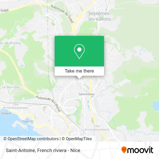 Saint-Antoine map