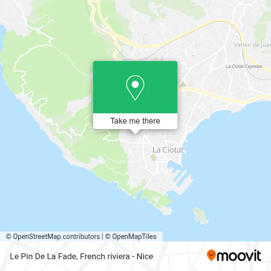 Le Pin De La Fade map