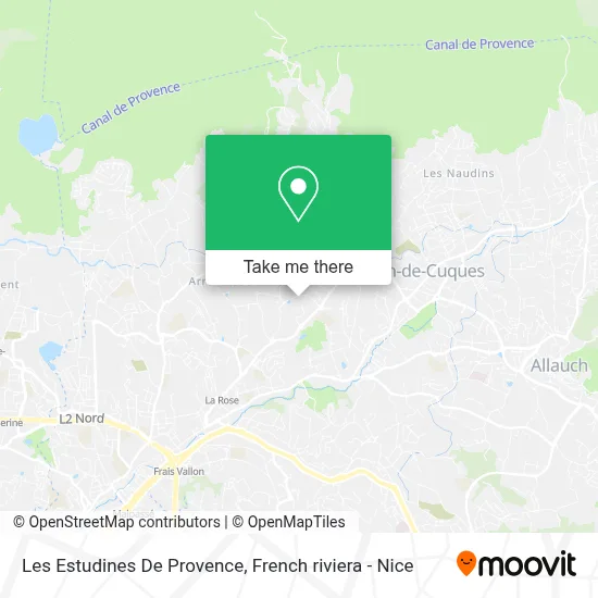 Les Estudines De Provence map