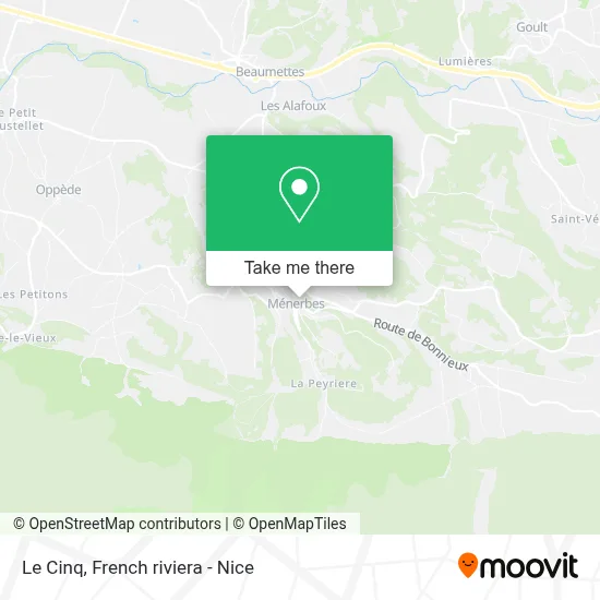 Le Cinq map