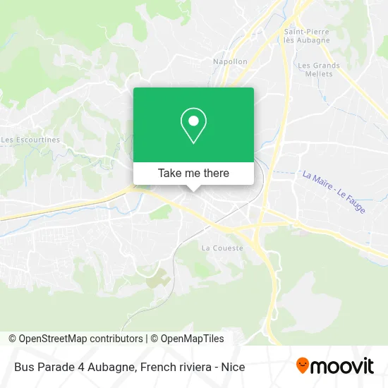 Bus Parade 4 Aubagne map