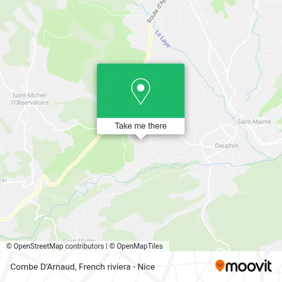 Combe D'Arnaud map