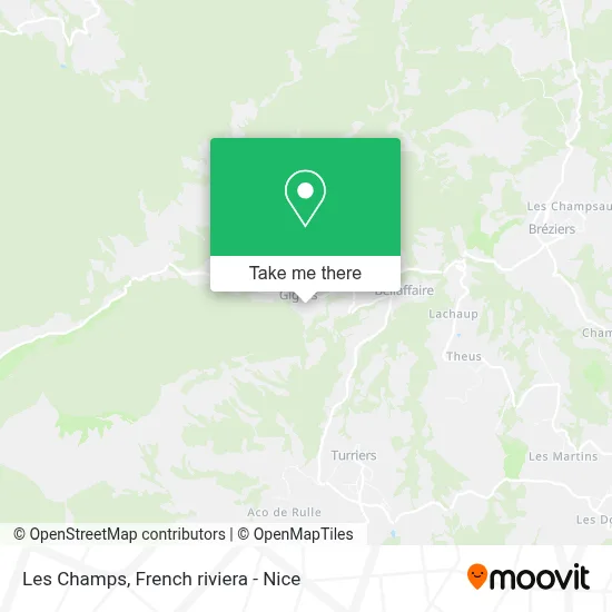 Mapa Les Champs