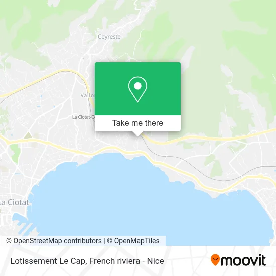 Lotissement Le Cap map