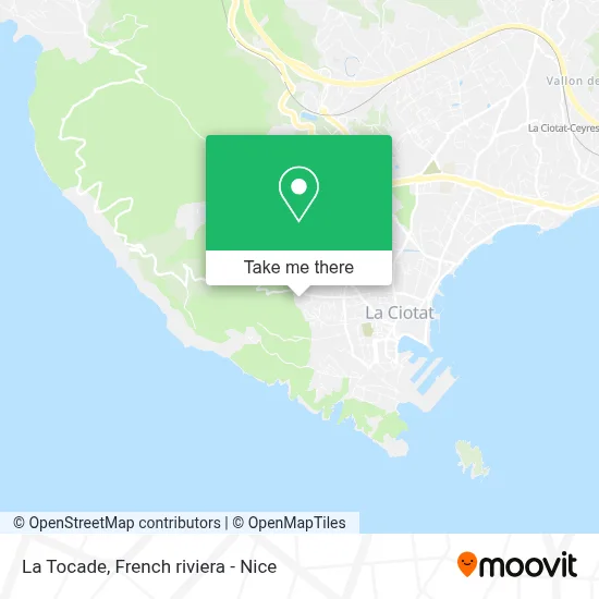 La Tocade map