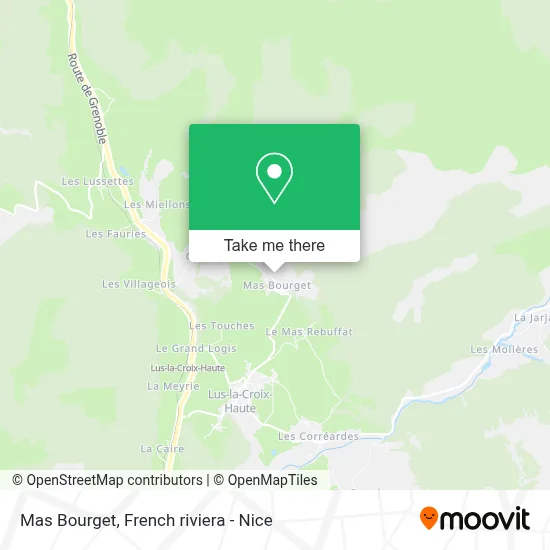 Mas Bourget map