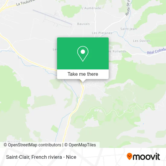 Saint-Clair map