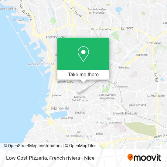 Pizzeria Low Cost map