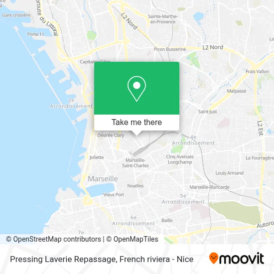 Pressing Laverie Repassage map