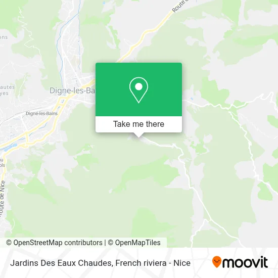 Jardins Des Eaux Chaudes map