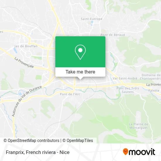 Franprix map