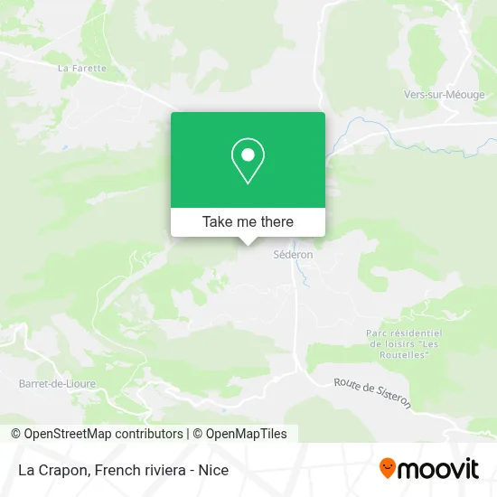 La Crapon map