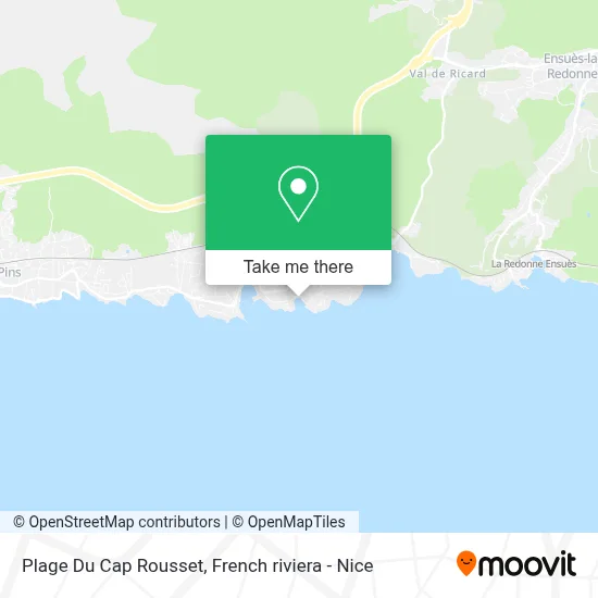 Plage Du Cap Rousset map