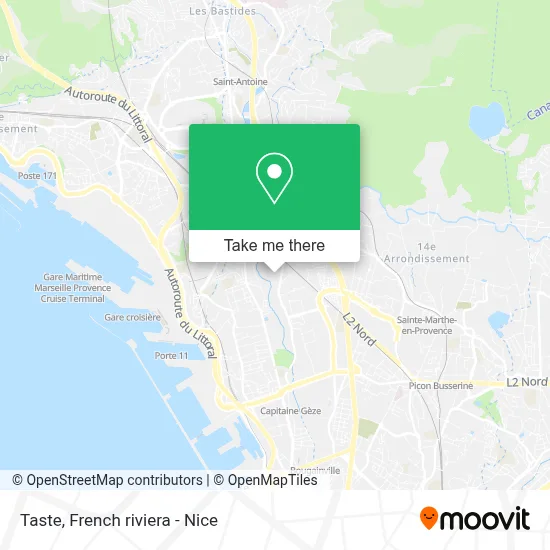 Taste map