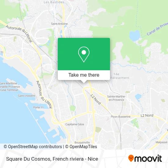 Square Du Cosmos map