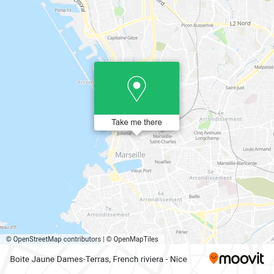 Boite Jaune Dames-Terras map