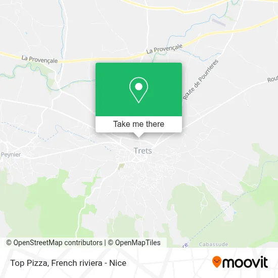 Top Pizza map