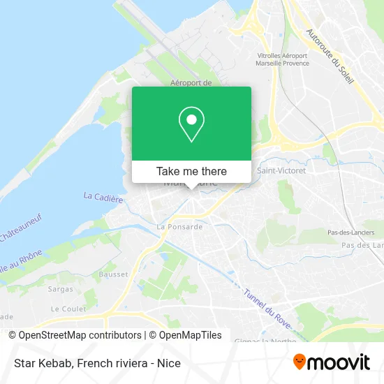 Star Kebab map