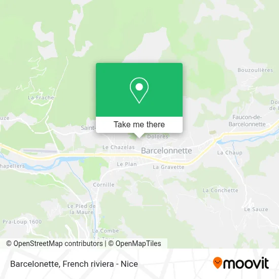 Barcelonette map