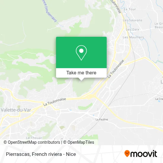 Pierrascas map