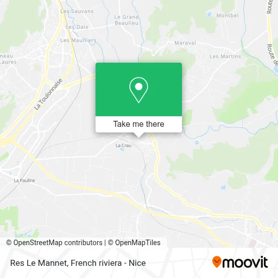 Res Le Mannet map