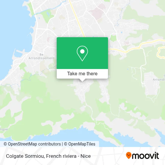 Colgate Sormiou map