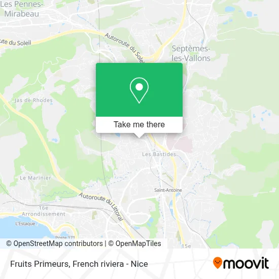 Fruits Primeurs map
