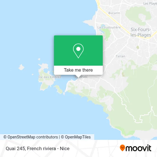 Quai 245 map