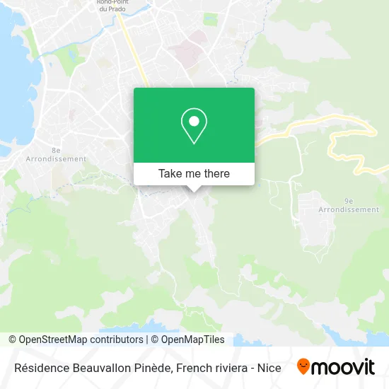 Résidence Beauvallon Pinède map