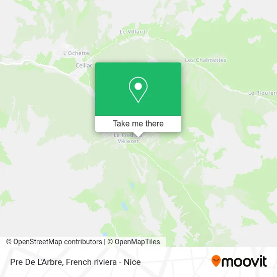 Pre De L'Arbre map