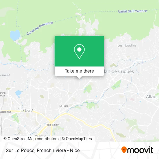 Sur Le Pouce map