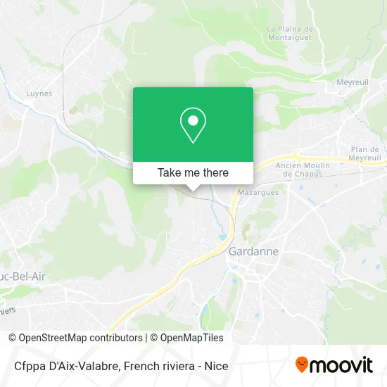 Cfppa D'Aix-Valabre map