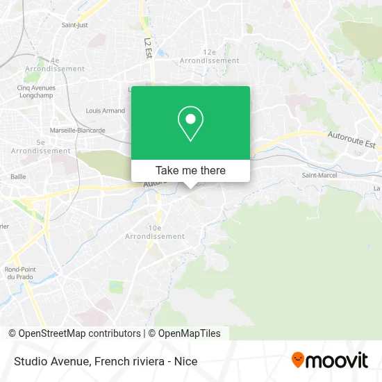 Studio Avenue map