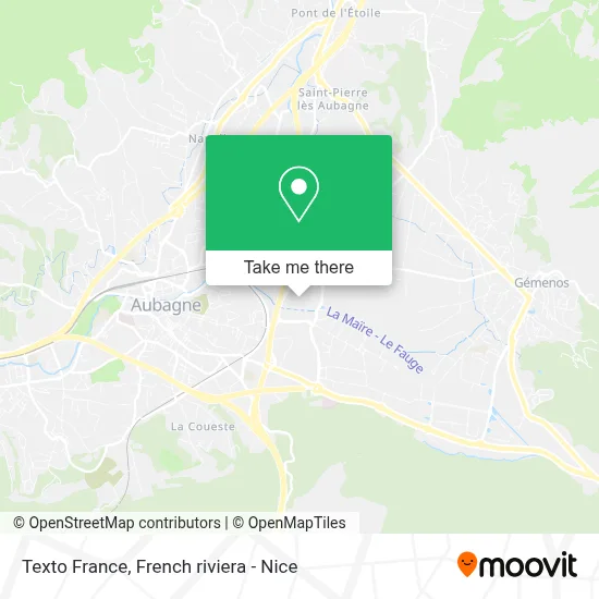 Texto France map