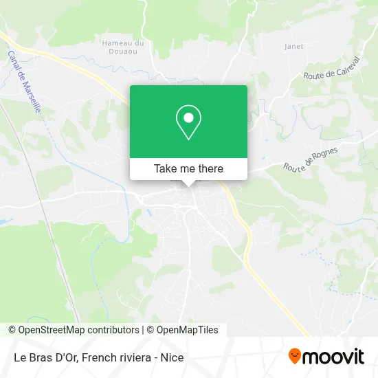 Le Bras D'Or map