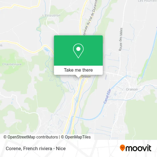 Corene map