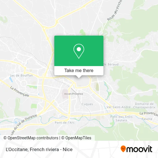 L'Occitane map