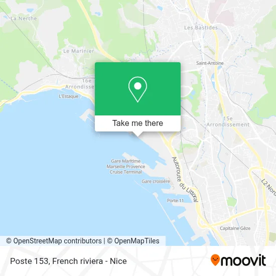 Poste 153 map